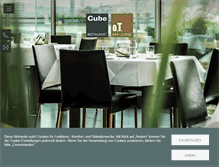 Tablet Screenshot of cube-restaurant.de